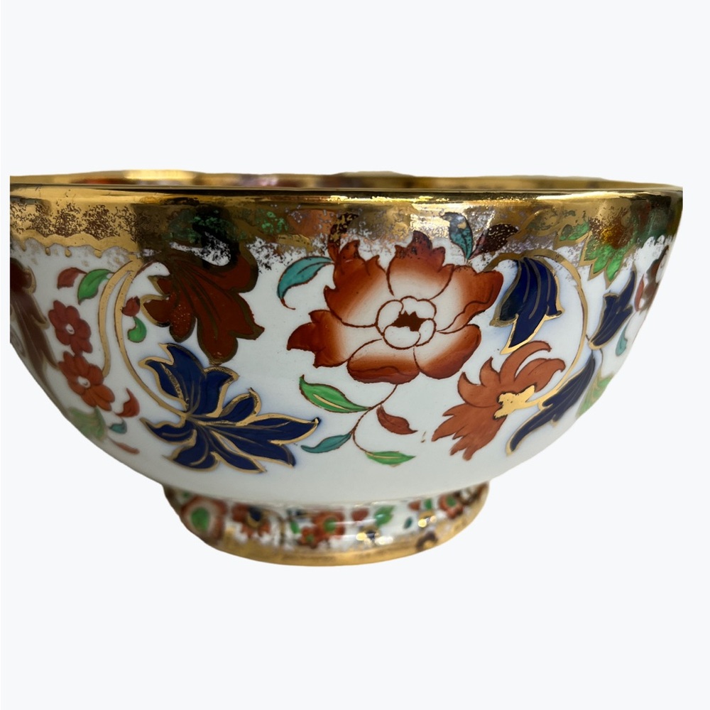 Vintage 1860’s Antique Amherst Ironstone Imari Bowl
